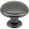 Elements 1-3/16" Diameter Gun Metal Gatsby Cabinet Mushroom Knob 3940-DACM - alternate 1